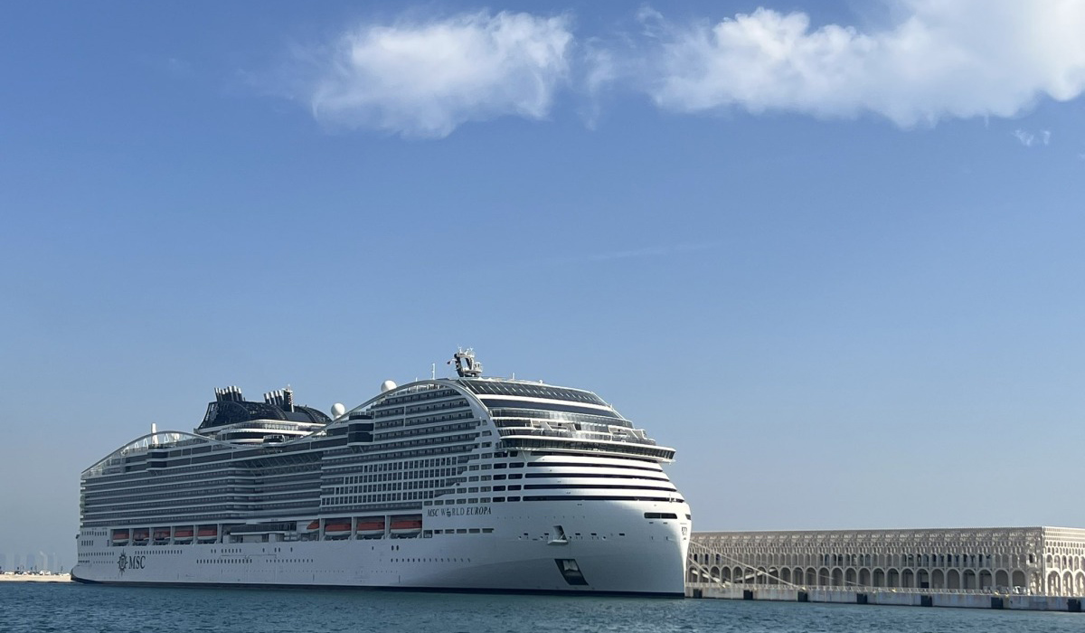 Doha Port receives 5,613 tourists aboard MSC World Europa cruise ship